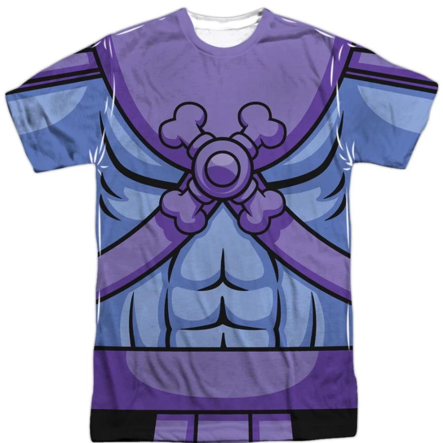 MeTV Custom Classics Unisex Skeletor Costume - Masters of the Universe Front & Back Design