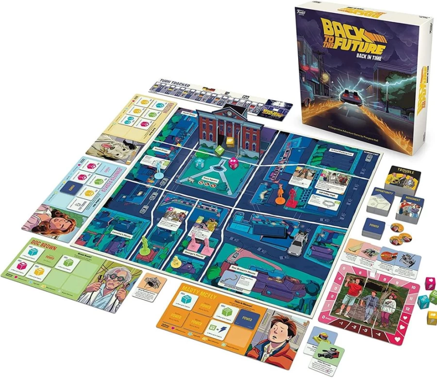 Back To The Future Back In Time Funko Board Game by Toynk | 2-4 Player Family Strategy Game