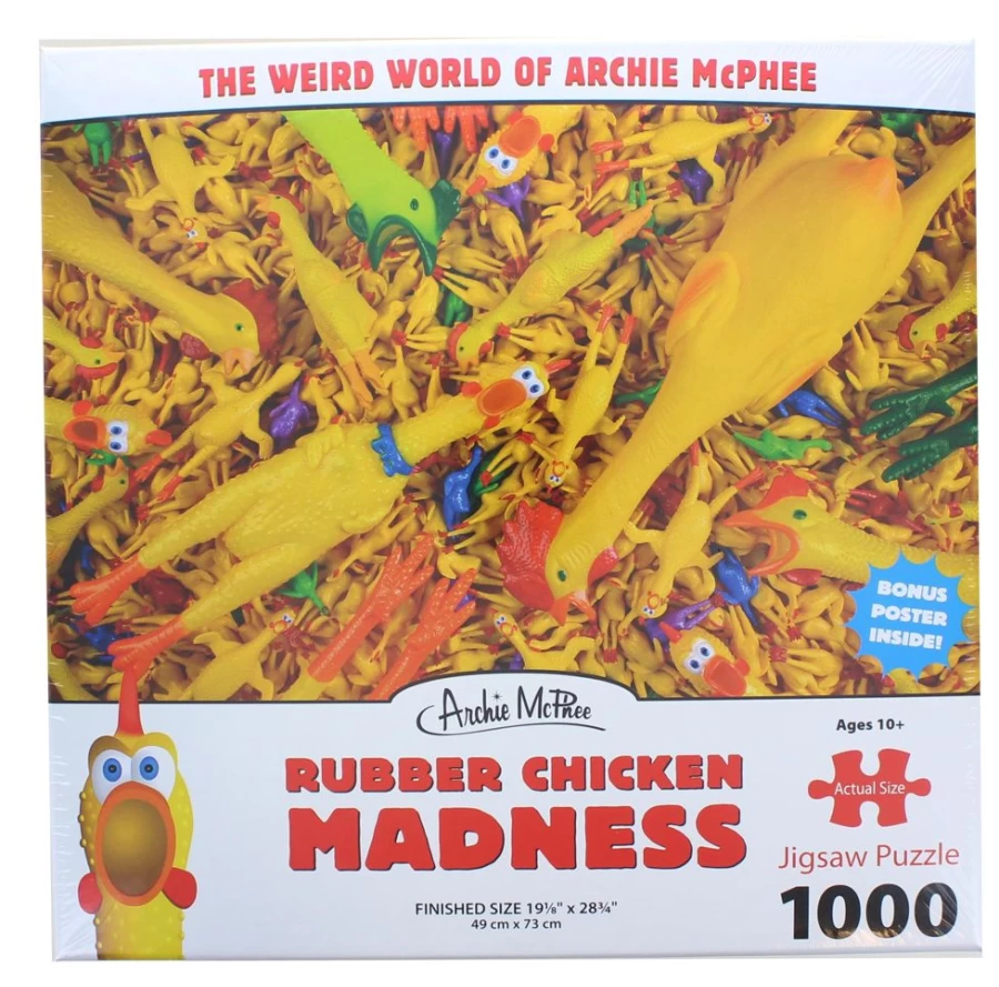 Toynk 1000 Piece Rubber Chicken Madness Jigsaw Puzzle for Adults - Fun & Challenging Puzzle Game