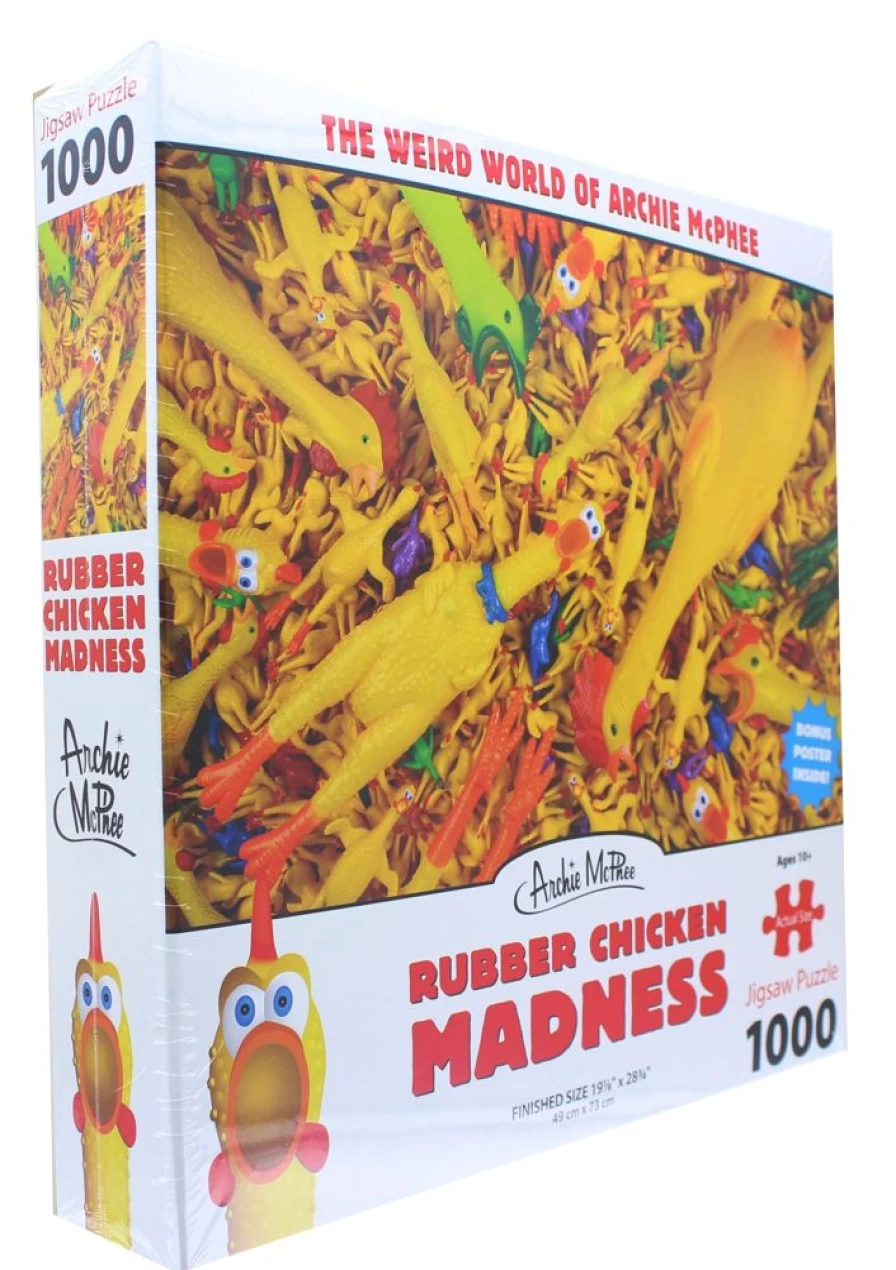 Toynk 1000 Piece Rubber Chicken Madness Jigsaw Puzzle for Adults - Fun & Challenging Puzzle Game
