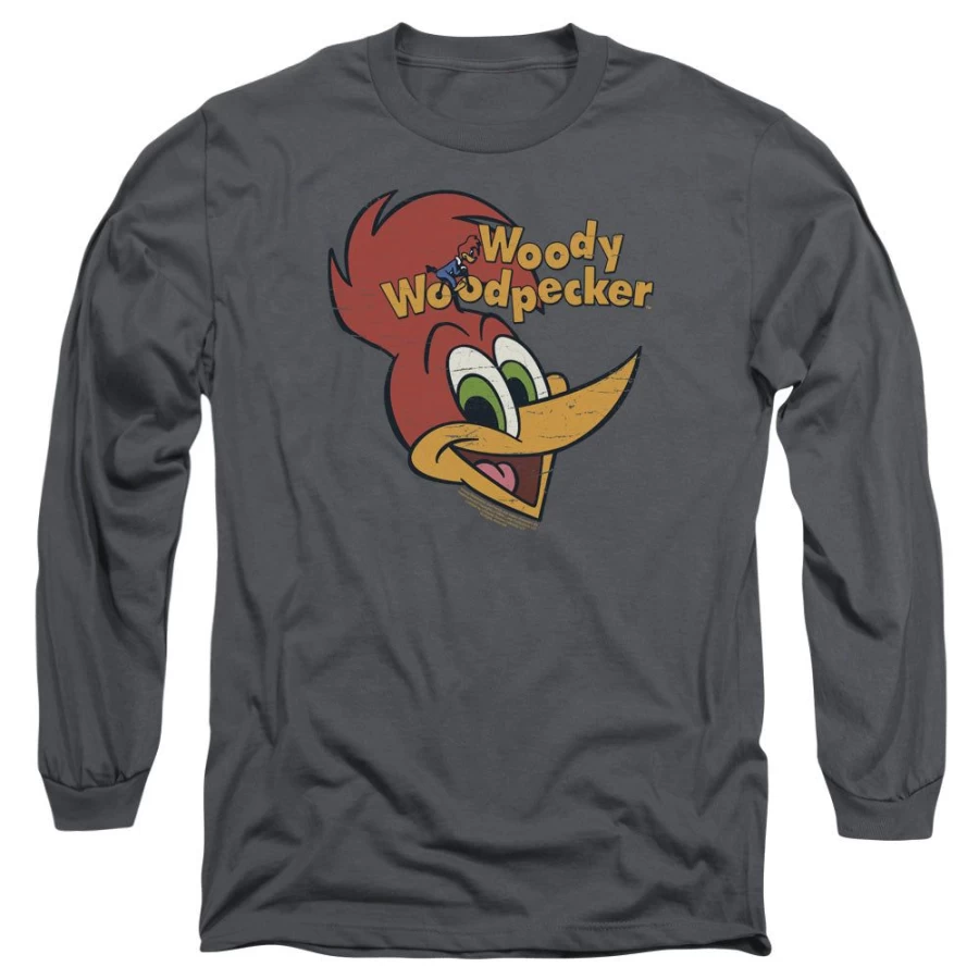 MeTV Custom Classics Woody Woodpecker Retro Logo Unisex T-Shirt Vintage Cartoon Graphic Tee