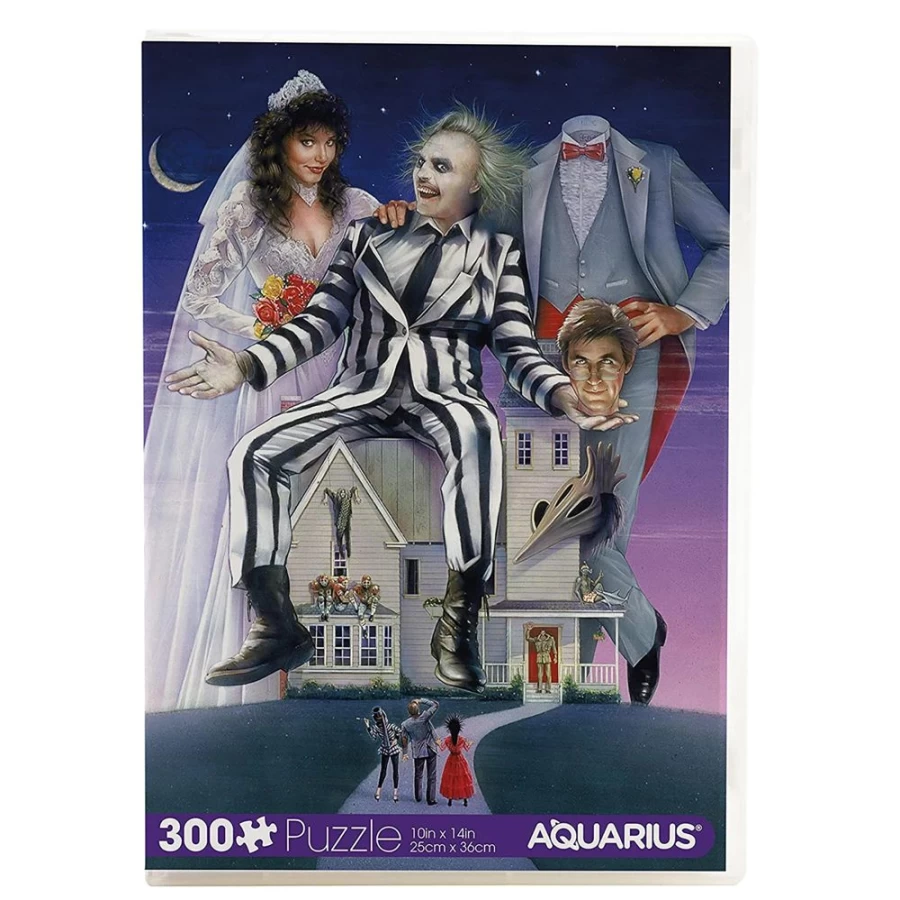 "Toynk Beetlejuice 300-Piece VHS Jigsaw Puzzle for Adults and Collectors"