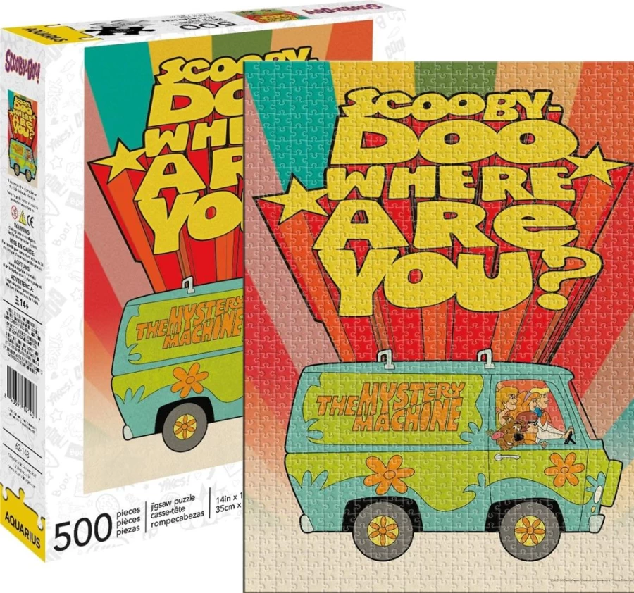 "Scooby-Doo Where Are You? 500-Piece Jigsaw Puzzle by Toynk – Fun Family Game & Collectible"