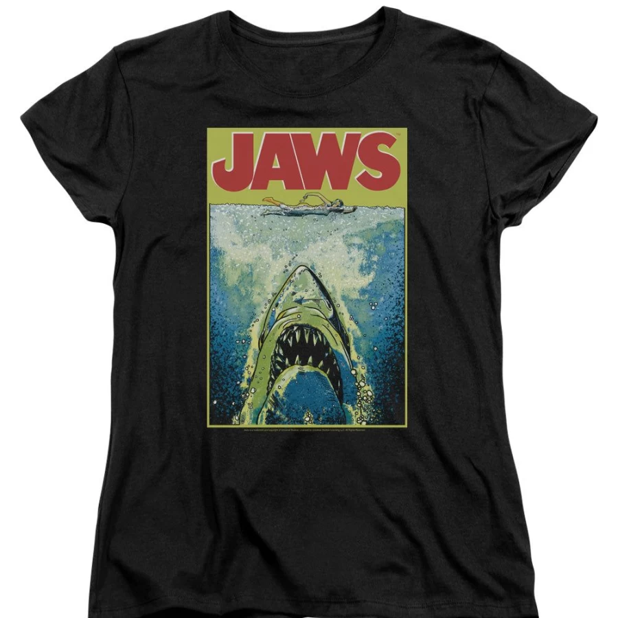 MeTV Custom Classics Jaws Movie Poster - Bright Unisex Wall Art Print