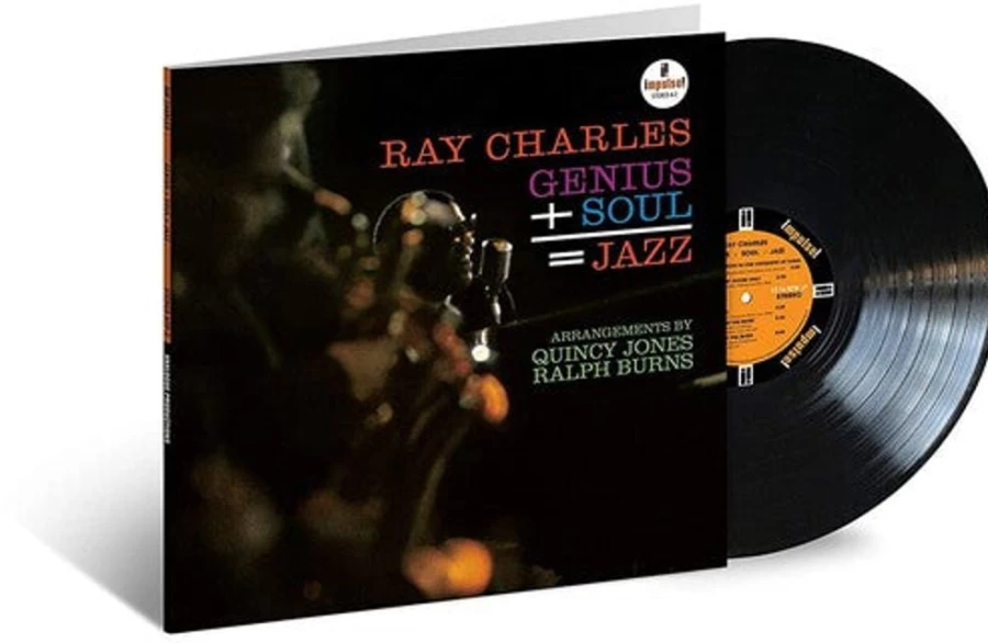 "Ray Charles - Genius + Soul = Jazz LP Vinyl Record by MeTV Entertainment"