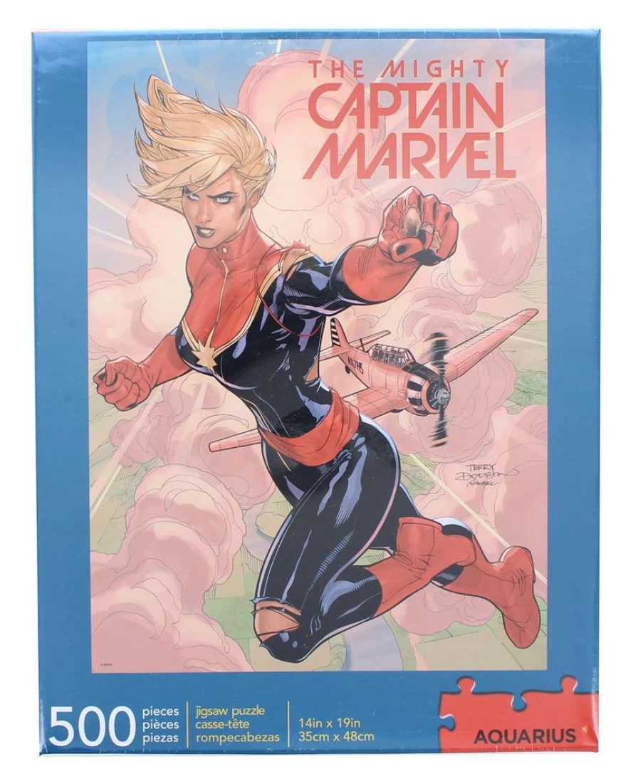 Toynk Marvel Captain Marvel 500-Piece Jigsaw Puzzle for Adults & Kids – Collectible Superhero Puzzle