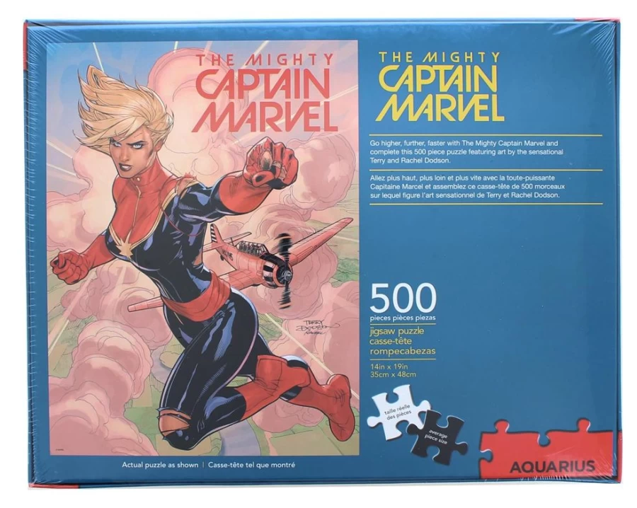 Toynk Marvel Captain Marvel 500-Piece Jigsaw Puzzle for Adults & Kids – Collectible Superhero Puzzle