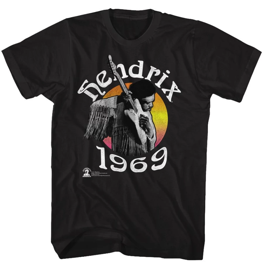 "MeTV Custom Brands Jimi Hendrix - Hendrix 69 Vintage T-Shirt"