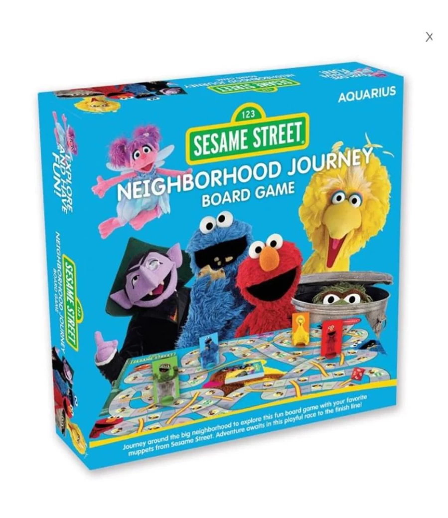 "Sesame Street Neighborhood Journey Family Board Game for Kids | Toynk 2-4 Player Cooperative Board Game"