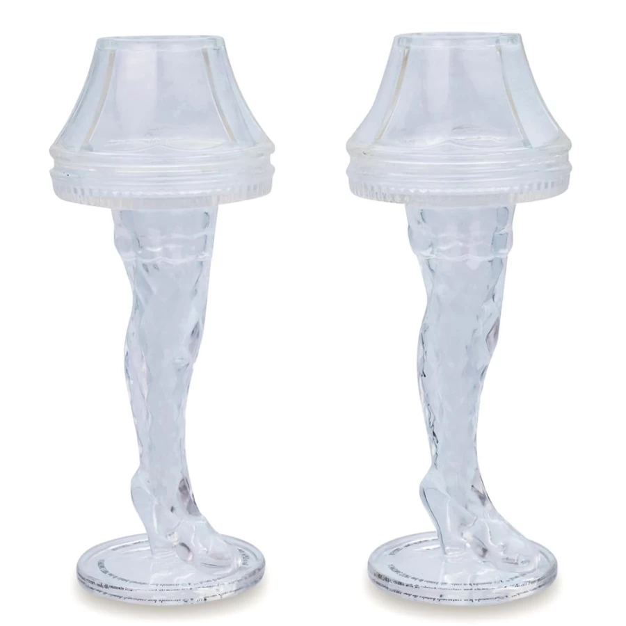 "Toynk A Christmas Story Leg Lamp Mini Shot Glasses Set - 2-Ounce Holiday Collectible (Pack of 2)"
