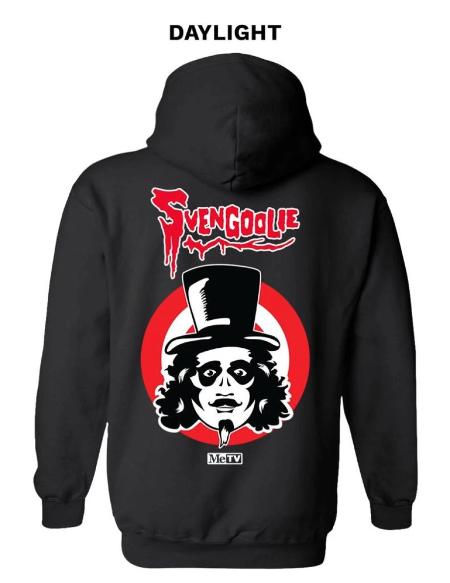MeTV Limited Svengoolie Official Chicken Thrower Zip-Up Fleece Hoodie Sweatshirt