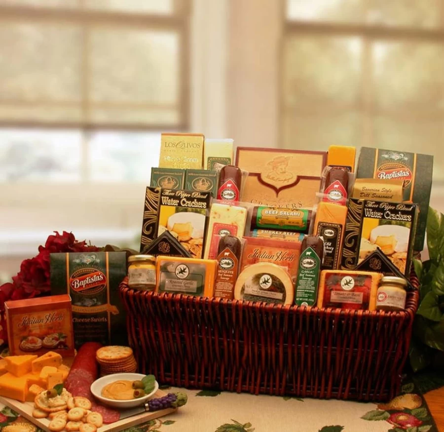 GBDS Deluxe Gourmet Charcuterie Board - Premium Artisanal Meats & Cheeses Selection for Elegant Entertaining