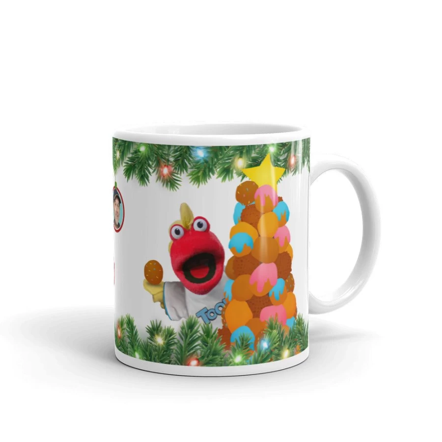 MeTV Custom Products Holiday Ceramic Mug - Toon In With Me Themed Collectible Coffee Cup