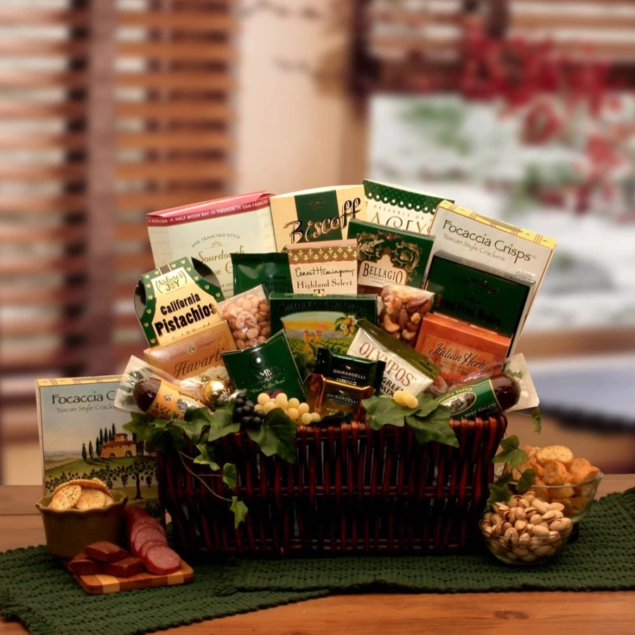 "GBDS Premium Gourmet Gift Basket - Luxury Indulgent Food Hamper for Special Occasions"