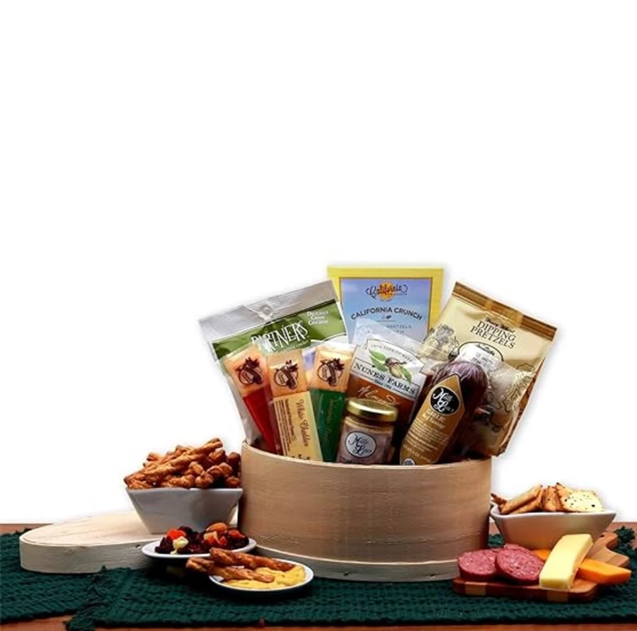 "GBDS Gourmet Savory Snacks Gift Box - Assorted Delicious Treats for Any Occasion"
