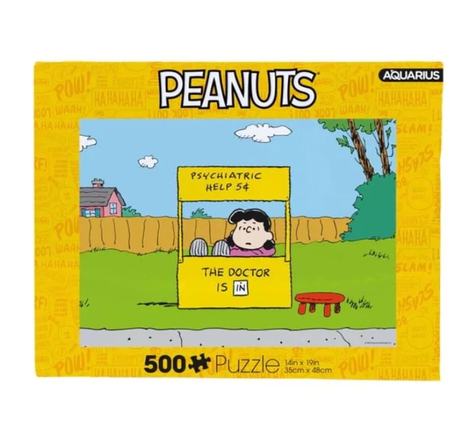 "Toynk Peanuts Lucy 'Doctor Is In' 500-Piece Jigsaw Puzzle for Adults & Kids"