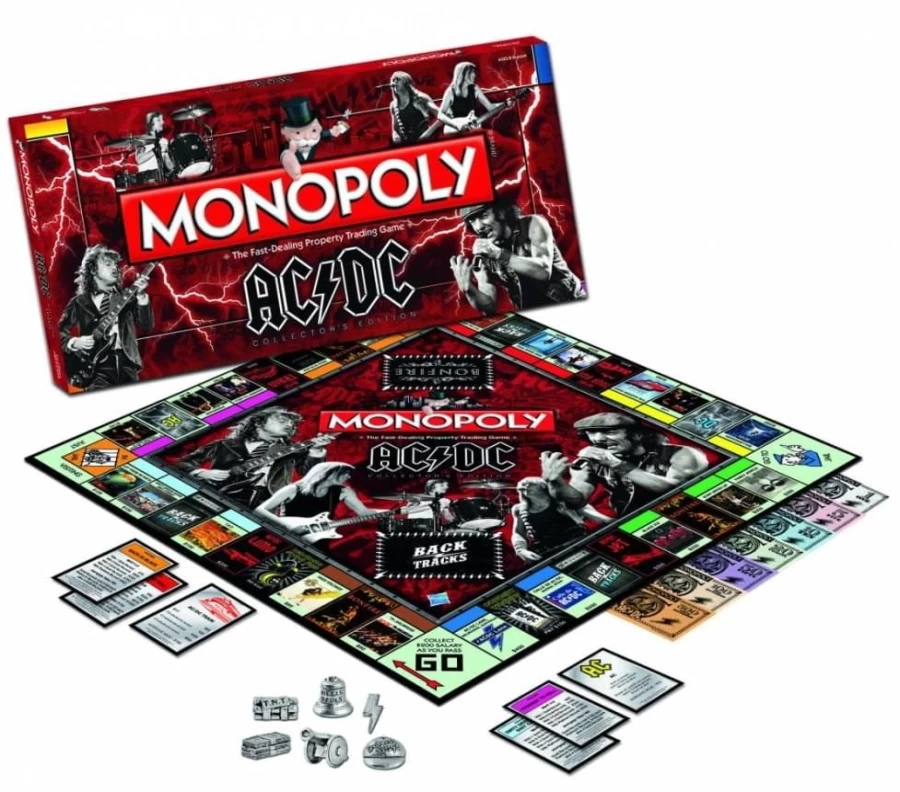 "Toynk MONOPOLY AC/DC Edition Rock Band Themed Board Game Collectible Family Game"