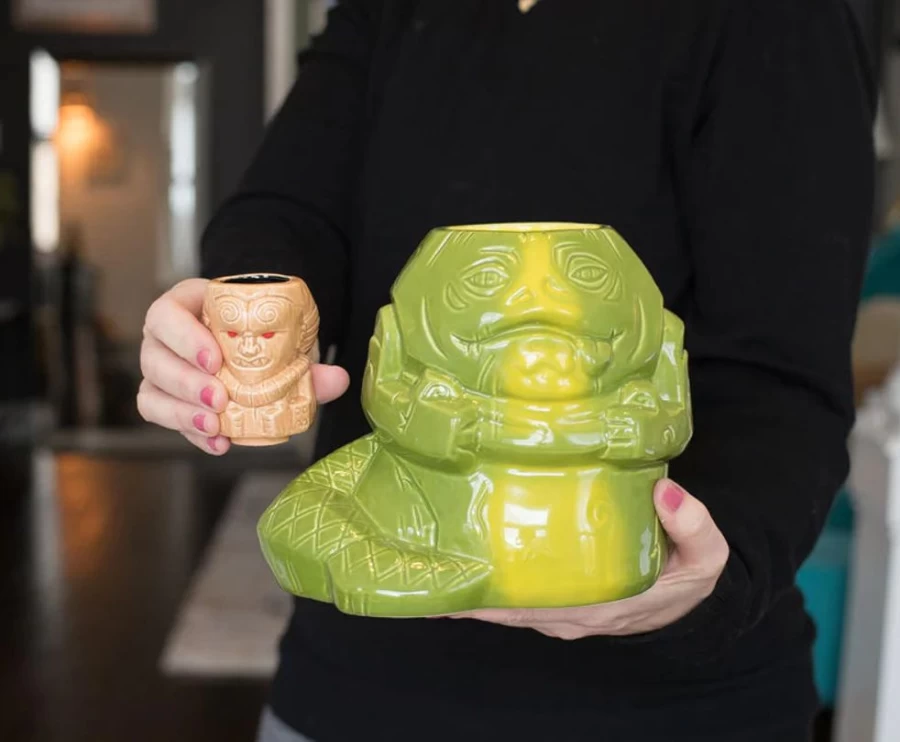 Star Wars Jabba The Hutt & Bib Fortuna Collectible Mugs Set of 2 - Geeki Tikis Glasses by Toynk for Fans
