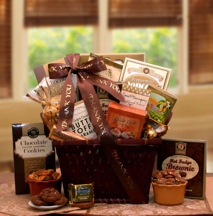 "GBDS Gourmet Thank You Gift Basket - Premium & Deluxe Special Gift Box"