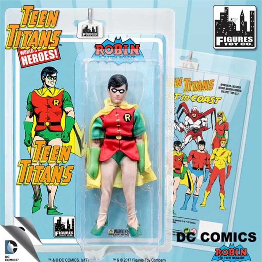 MeTV Figures Teen Titans Robin 7-Inch Action Figure - Series 2 Collectible Toy