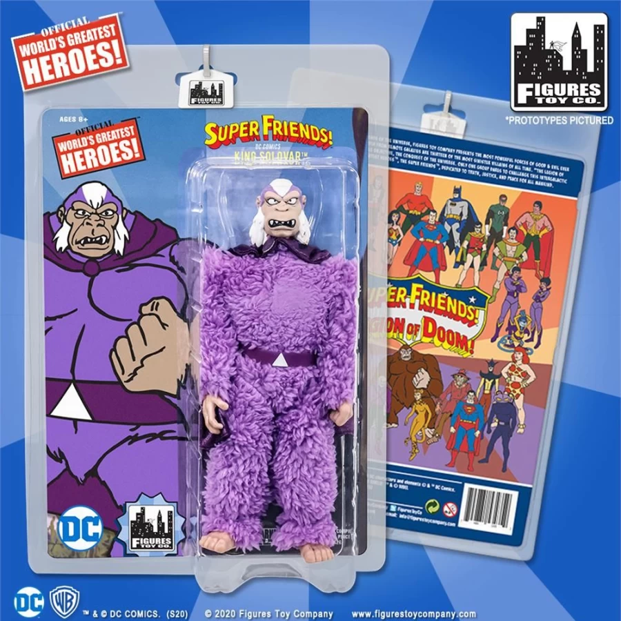 MeTV Figures Super Friends King Solovar Action Figure – Collectible DC Comics Character Toy
