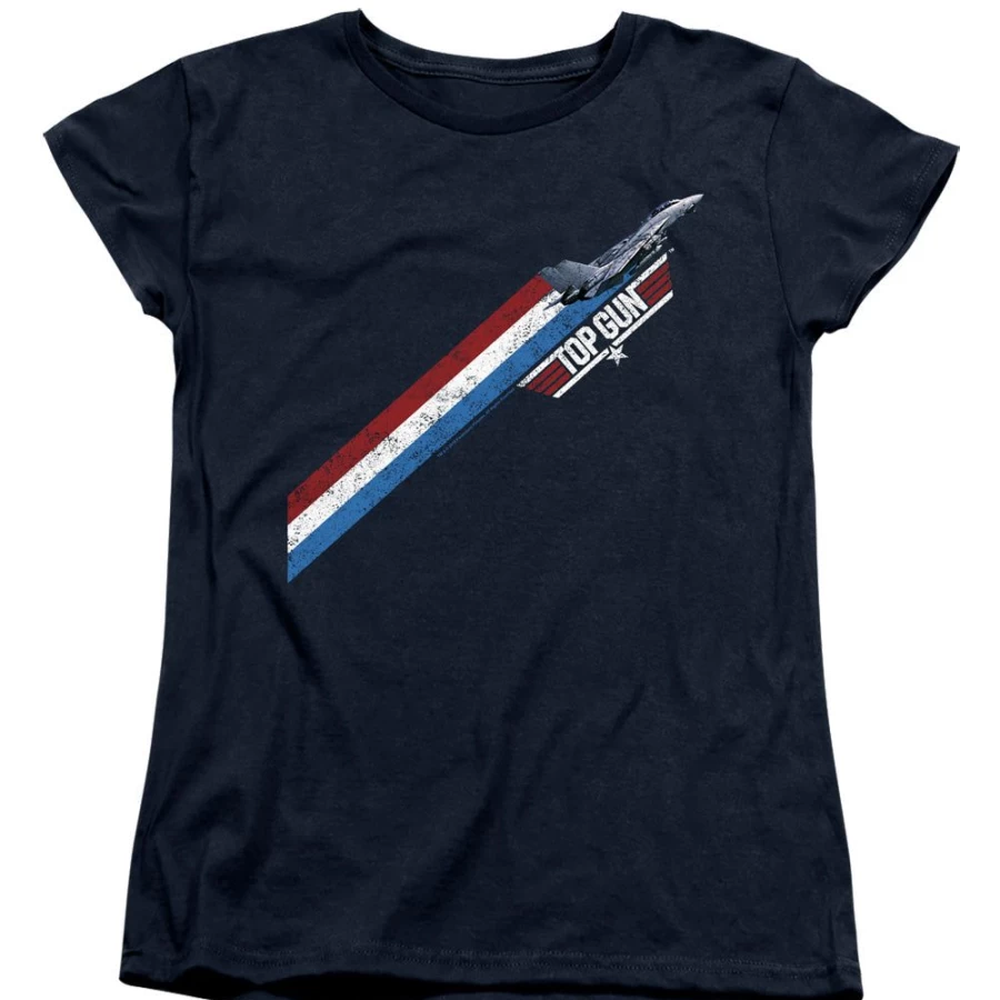 MeTV Custom Classics Top Gun Stripes Unisex T-Shirt - Maverick Inspired Design