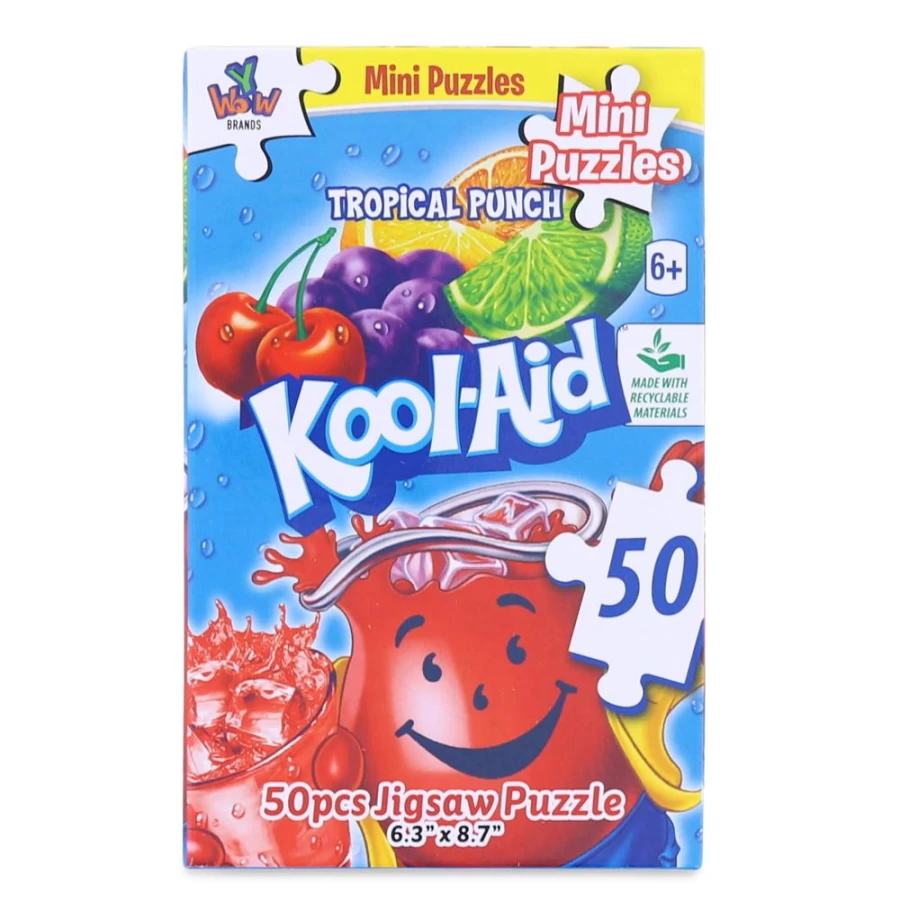 Toynk Kool-Aid Tropical Punch 50-Piece Mini Jigsaw Puzzle for Kids & Adults