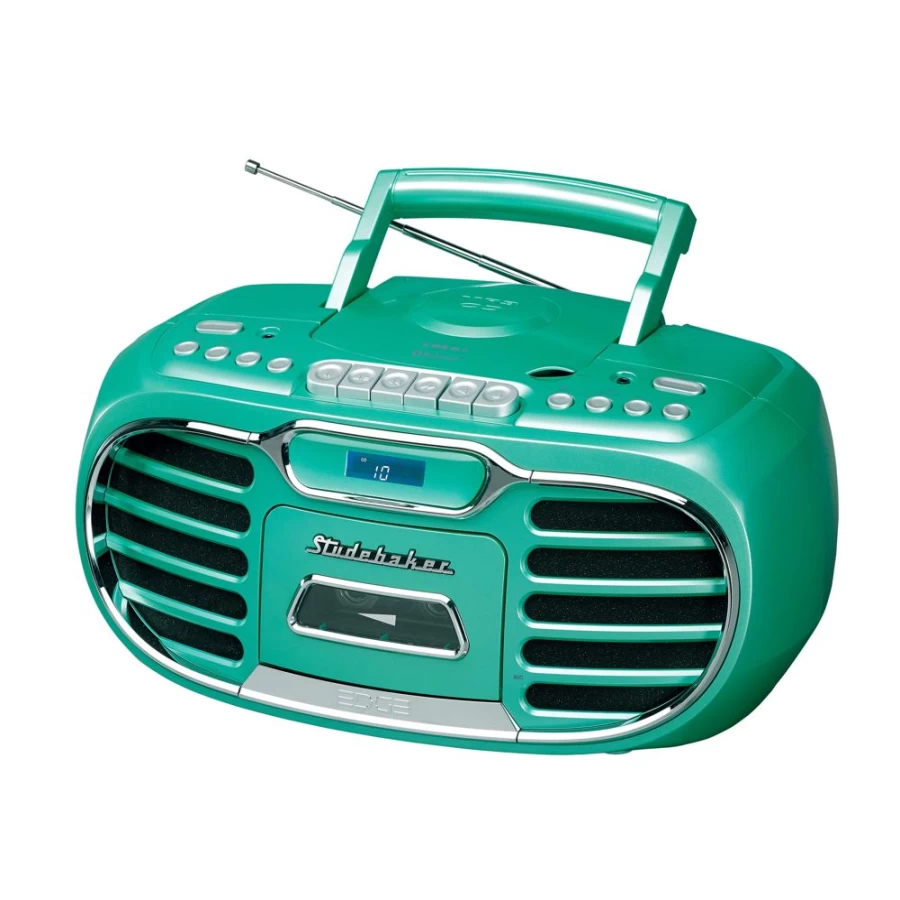 Studebaker Retro Bluetooth Boombox - Vintage Style Portable Speaker with Big Sound and Edge Design