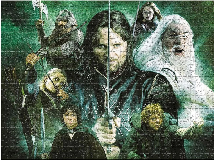 "Toynk Lord Of The Rings Middle Earth Heroes 1000-Piece Jigsaw Puzzle"