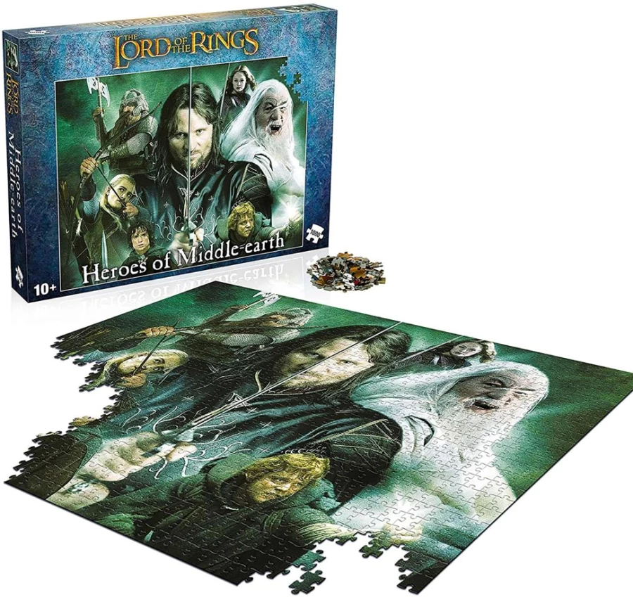 "Toynk Lord Of The Rings Middle Earth Heroes 1000-Piece Jigsaw Puzzle"