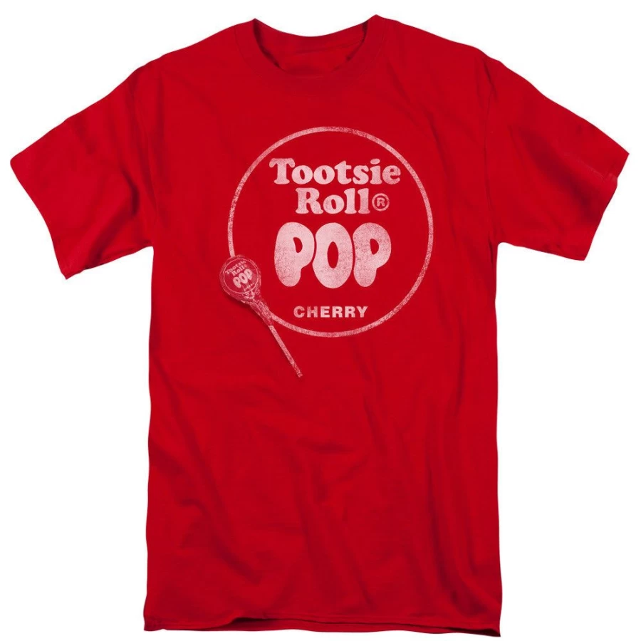 MeTV Custom Classics Tootsie Roll Pop - Logo Red Lollipop Unisex Candy Treat