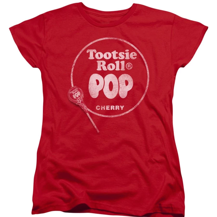 MeTV Custom Classics Tootsie Roll Pop - Logo Red Lollipop Unisex Candy Treat