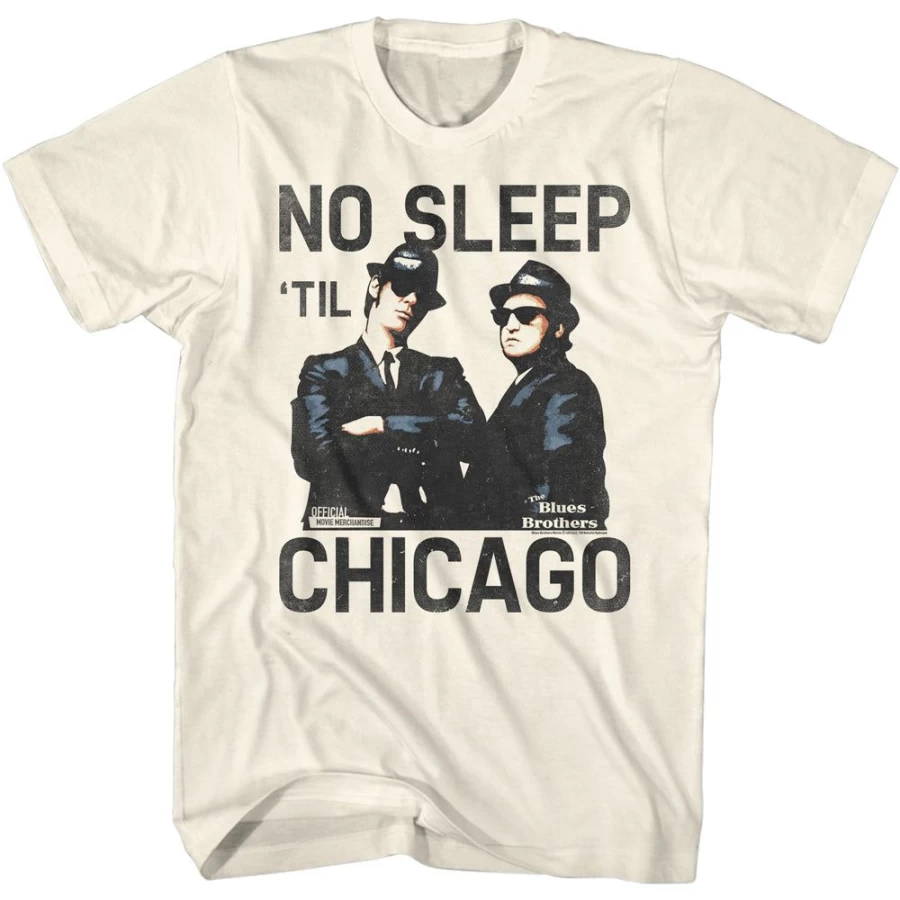 MeTV Custom Brands The Blues Brothers - No Sleep Til Chicago Unisex T-Shirt