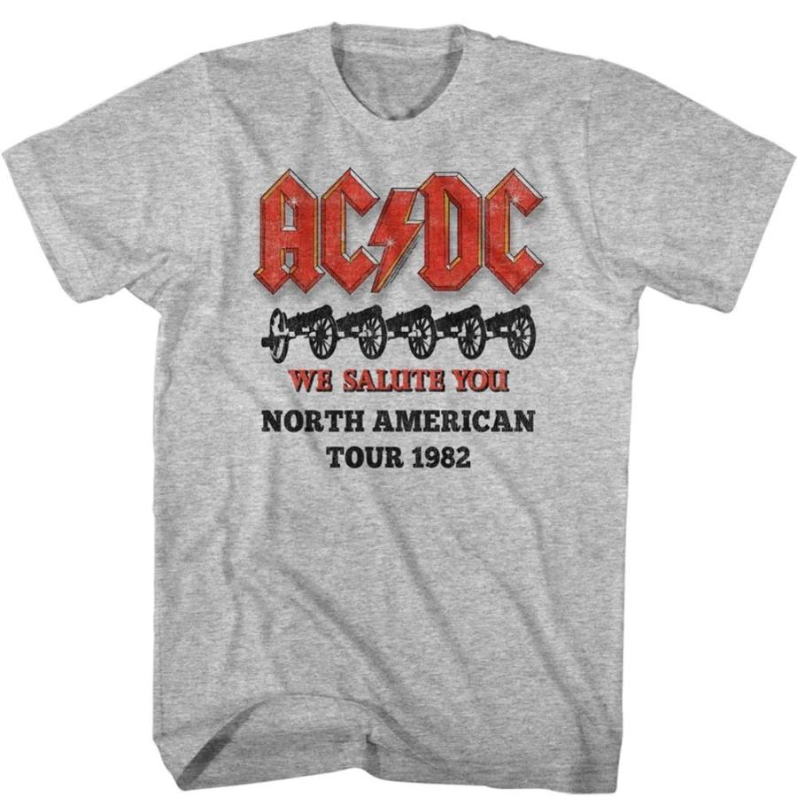 MeTV Custom Brands AC/DC North American Tour 1982 Vintage Concert Merchandise
