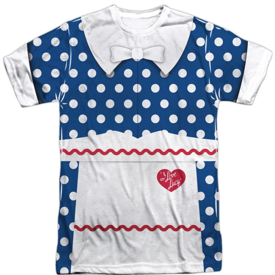 "MeTV Custom Classics Unisex I Love Lucy Costume - Authentic Lucy Front & Back Outfit"