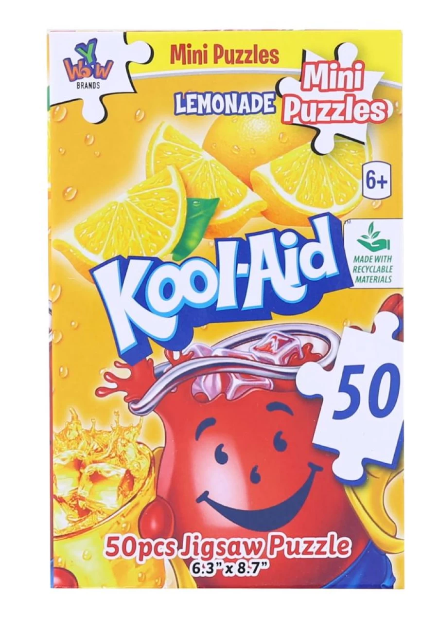Toynk Kool-Aid Lemonade 50-Piece Mini Jigsaw Puzzle for Kids | Fun & Colorful Educational Toy