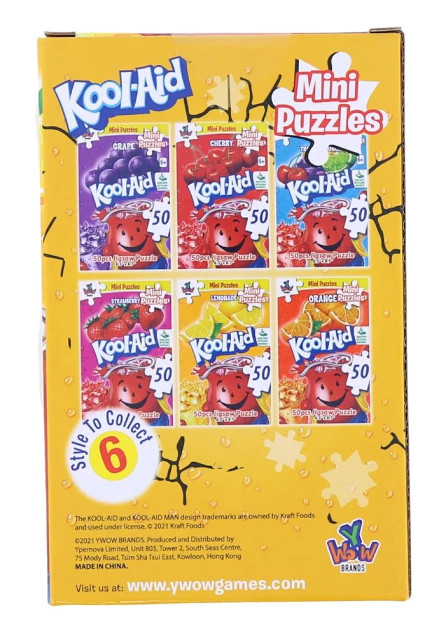 Toynk Kool-Aid Lemonade 50-Piece Mini Jigsaw Puzzle for Kids | Fun & Colorful Educational Toy