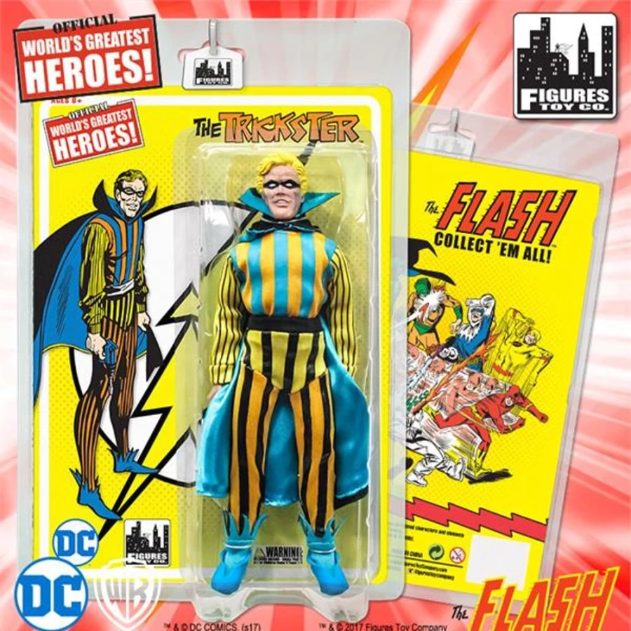 MeTV Figures Flash Retro 8-Inch Trickster Action Figure - Series 1 Collectible Toy