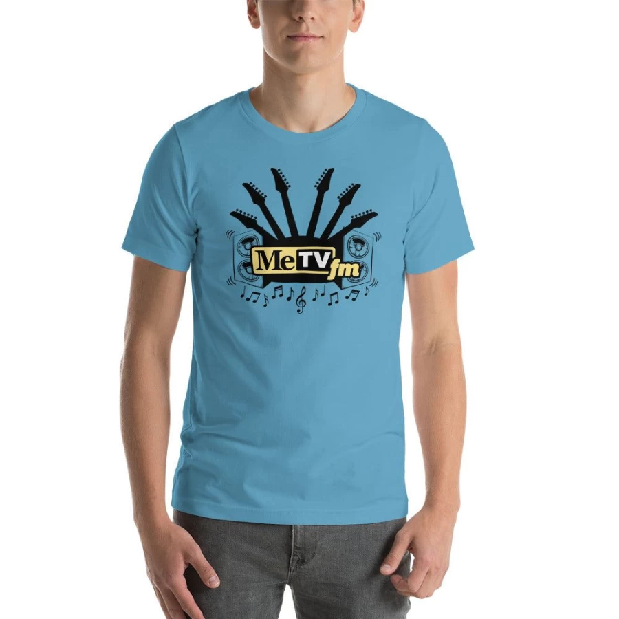 "MeTV Custom Products Unisex Guitar Graphic T-Shirt - Music Lovers Tee"