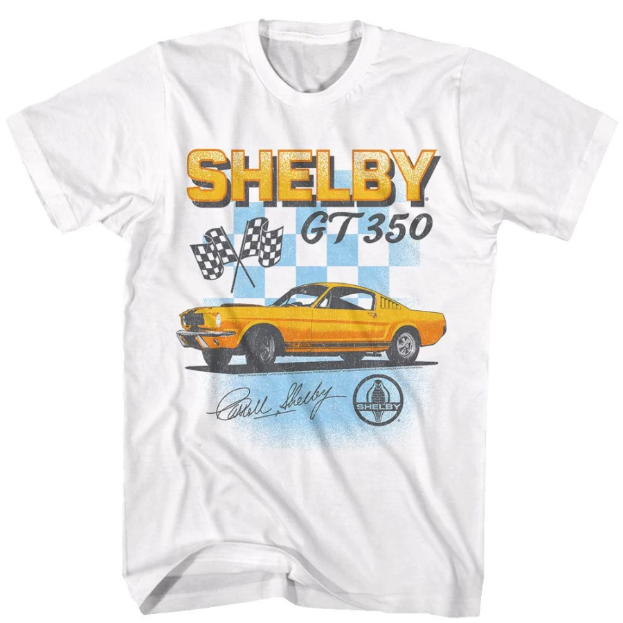 MeTV Custom Brands Unisex Carroll Shelby GT 350 T-Shirt - Classic Muscle Car Design