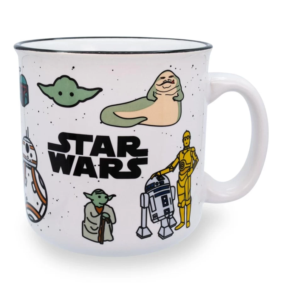 Star Wars Character Ceramic Travel Mug 20oz | Official Toynk Collectible Camping Cup