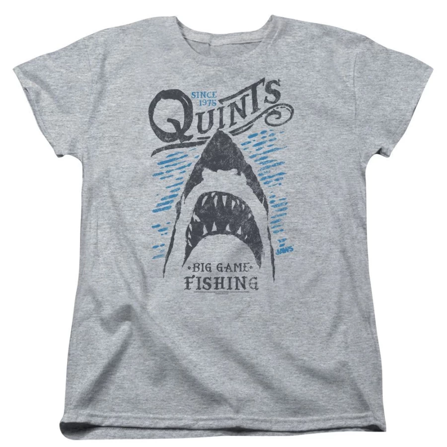 MeTV Custom Classics Unisex Jaws Big Game Fishing T-Shirt - Shark Movie Fan Gift