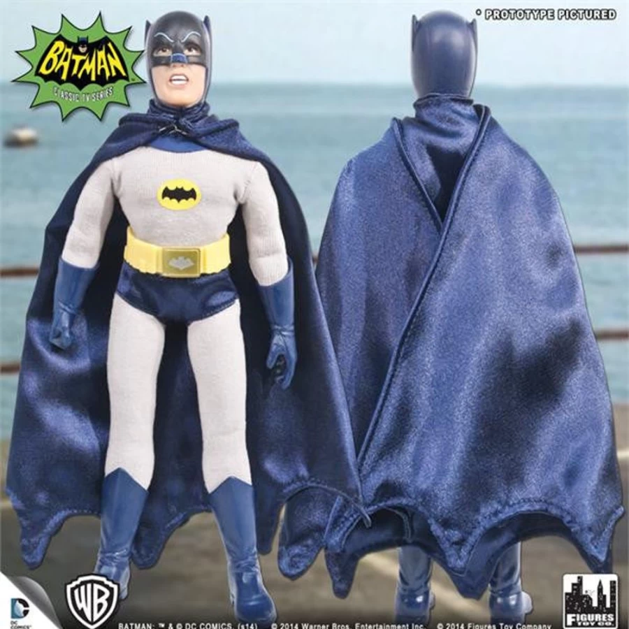 MeTV Figures Batman Classic TV Series 8-Inch Action Figure with New Head Sculpt (Deluxe Edition)