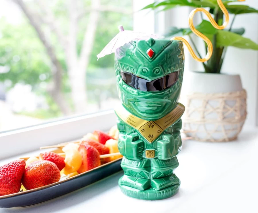 Toynk Geeki Tikis Power Rangers Green Ranger 16oz Ceramic Coffee Mug – Collectible TV Show Merchandise