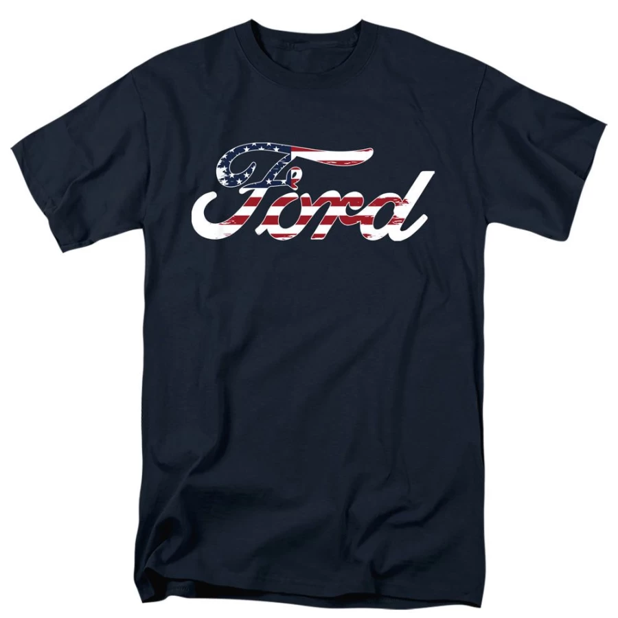 MeTV Custom Classics Unisex Ford Flag Logo Vintage T-Shirt