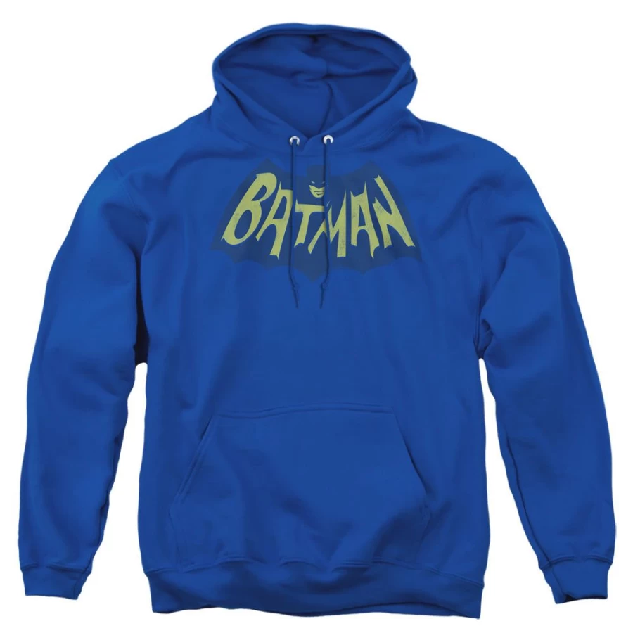 "MeTV Custom Classics Batman Classic TV Logo T-Shirt - Unisex Blue Superhero Graphic Tee"