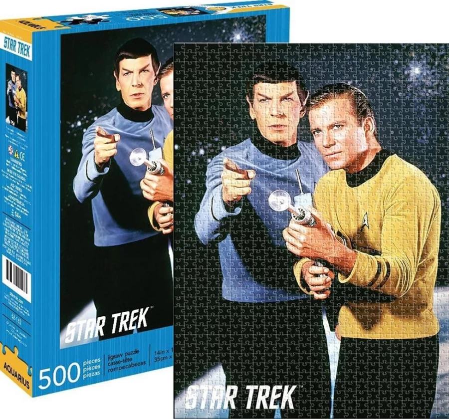 Toynk Star Trek Kirk & Spock 500-Piece Puzzle for Adults | Officially Licensed Jigsaw Puzzle