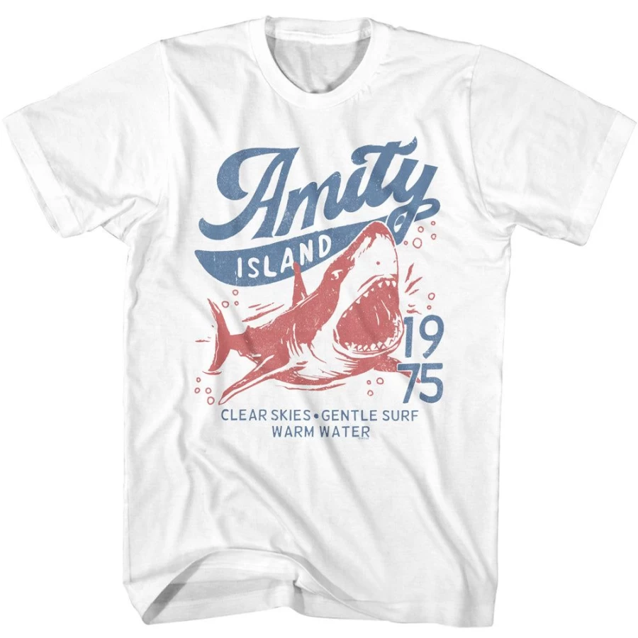 MeTV Custom Brands Unisex Jaws - Clear Skies '75 Vintage Inspired T-Shirt