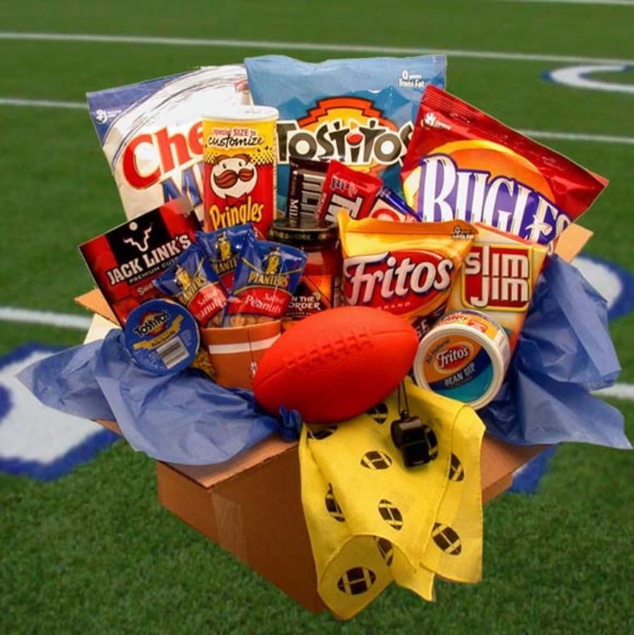 "GBDS Touchdown Snack Box - Ultimate Game Day Care Package for Football Fans"