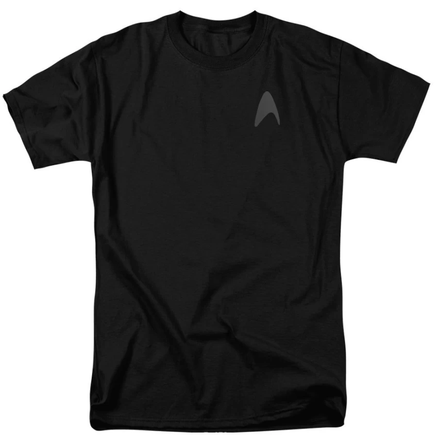 "MeTV Custom Classics Star Trek Command Logo Unisex T-Shirt - Darkness Edition"